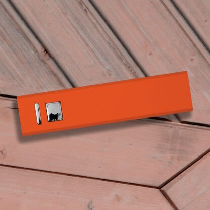 Cuboid Metal Powerbank Orange