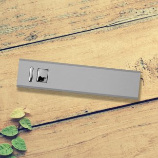 Cuboid Metal Powerbank Silver