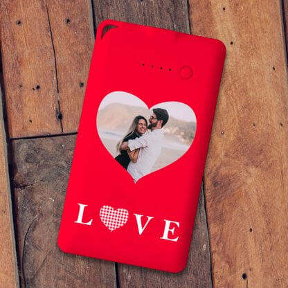 Red Love Flat Powerbank