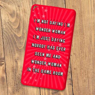 Flat powerbank wonder woman red