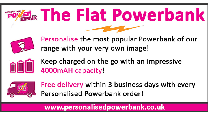 Personalised Flat Powerbank